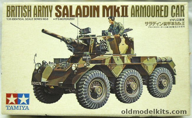 Tamiya 1/35 British Army Saladin MkII Armoured Car - Motorized, MT108-400 plastic model kit